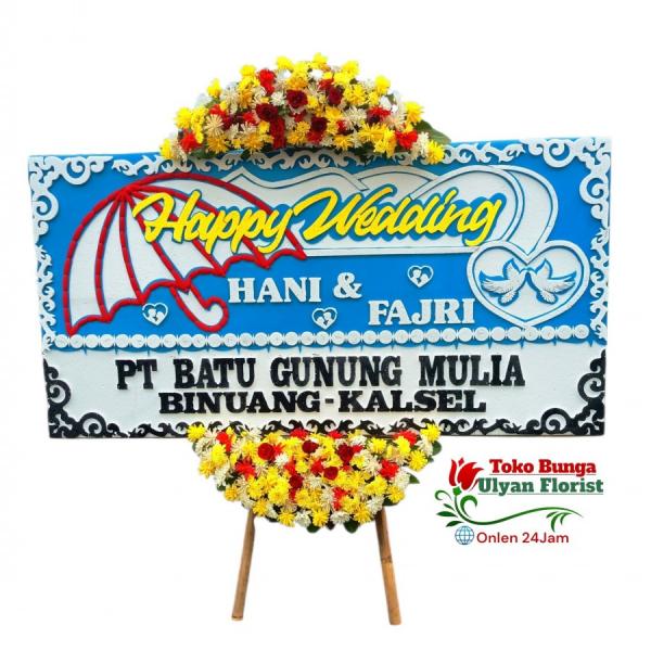 Karangan Bunga Happy Wedding